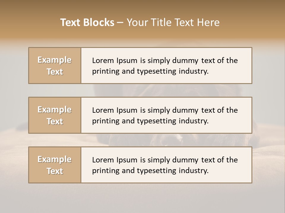 Blocking Cute Comical PowerPoint Template