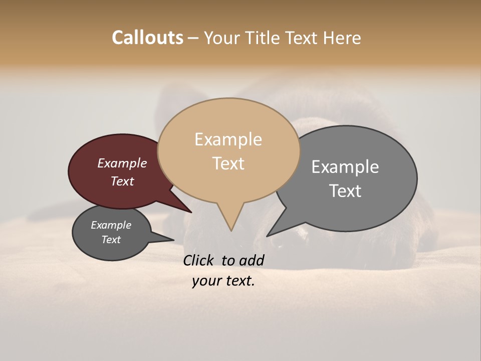 Blocking Cute Comical PowerPoint Template
