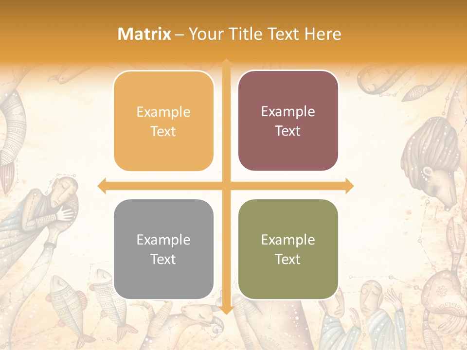 Lion Scales Sign PowerPoint Template