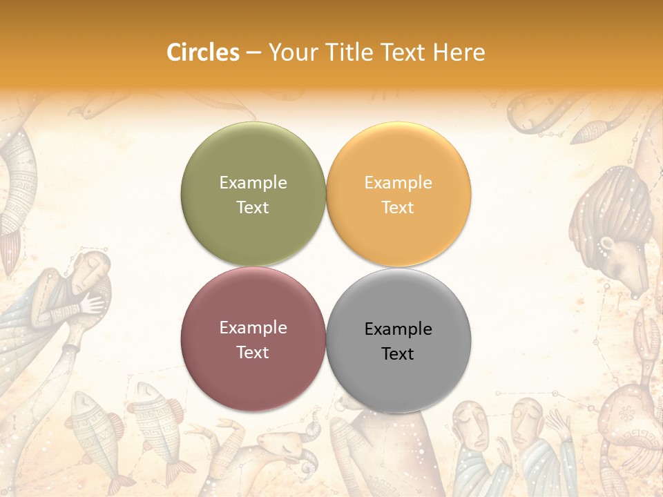 Lion Scales Sign PowerPoint Template