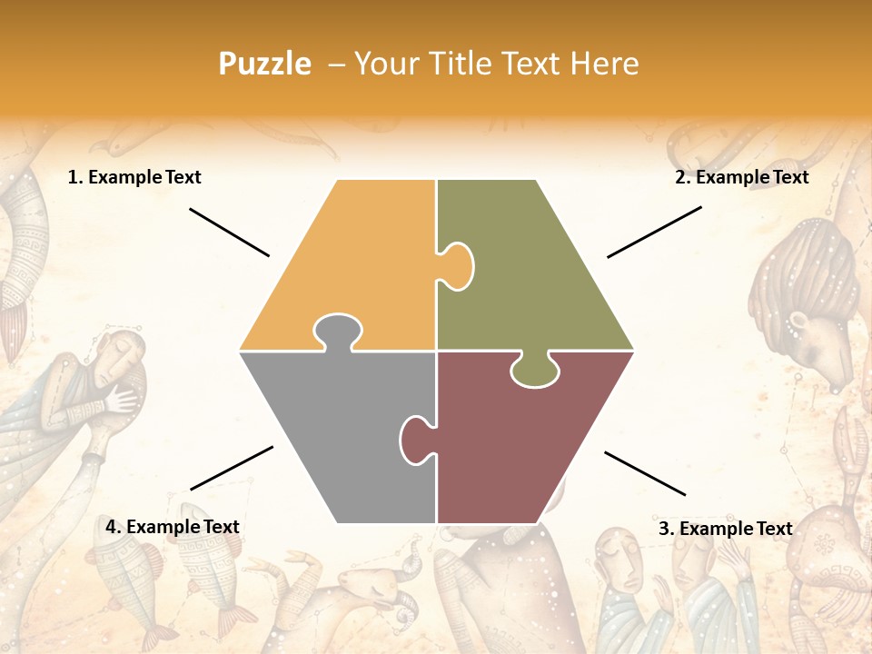 Lion Scales Sign PowerPoint Template