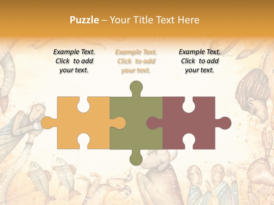 Lion Scales Sign PowerPoint Template