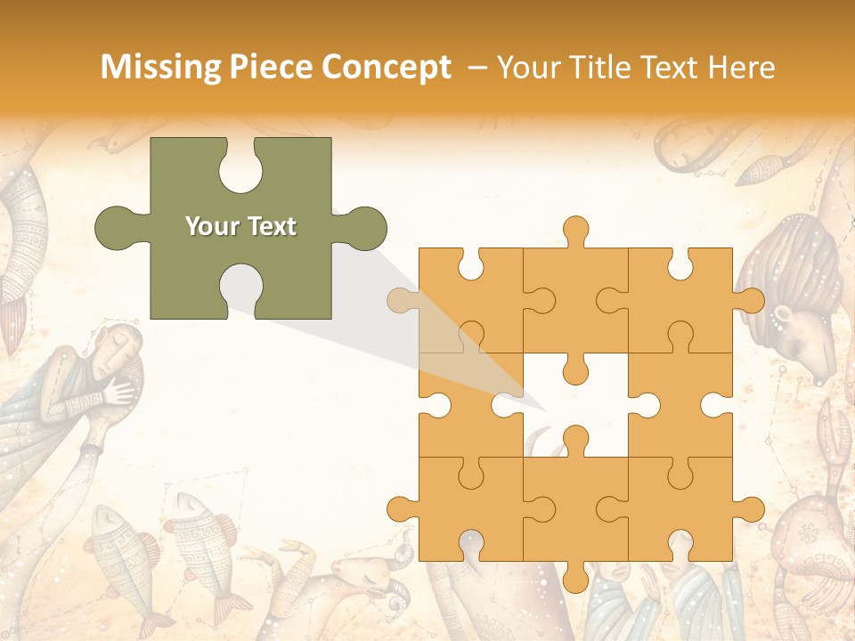 Lion Scales Sign PowerPoint Template