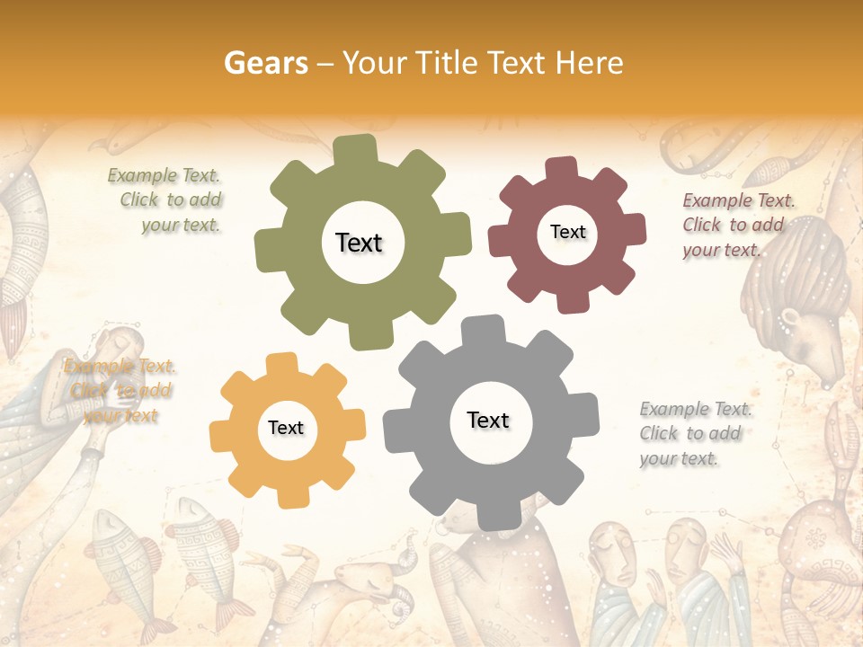 Lion Scales Sign PowerPoint Template