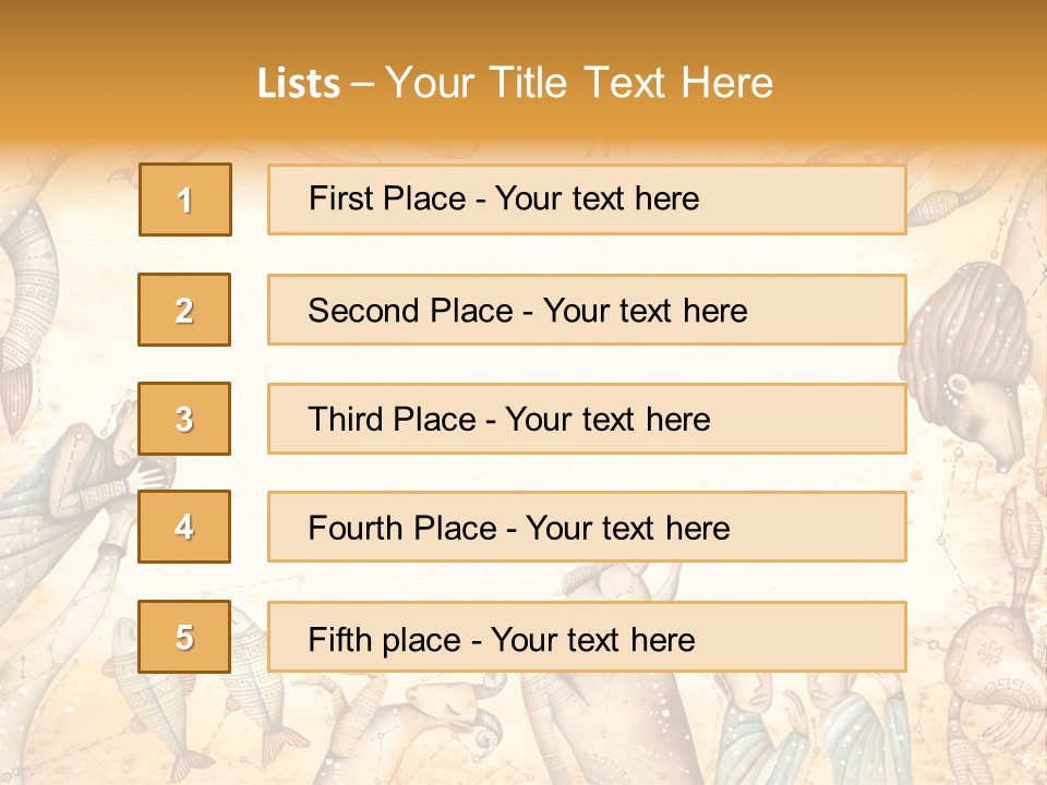 Lion Scales Sign PowerPoint Template