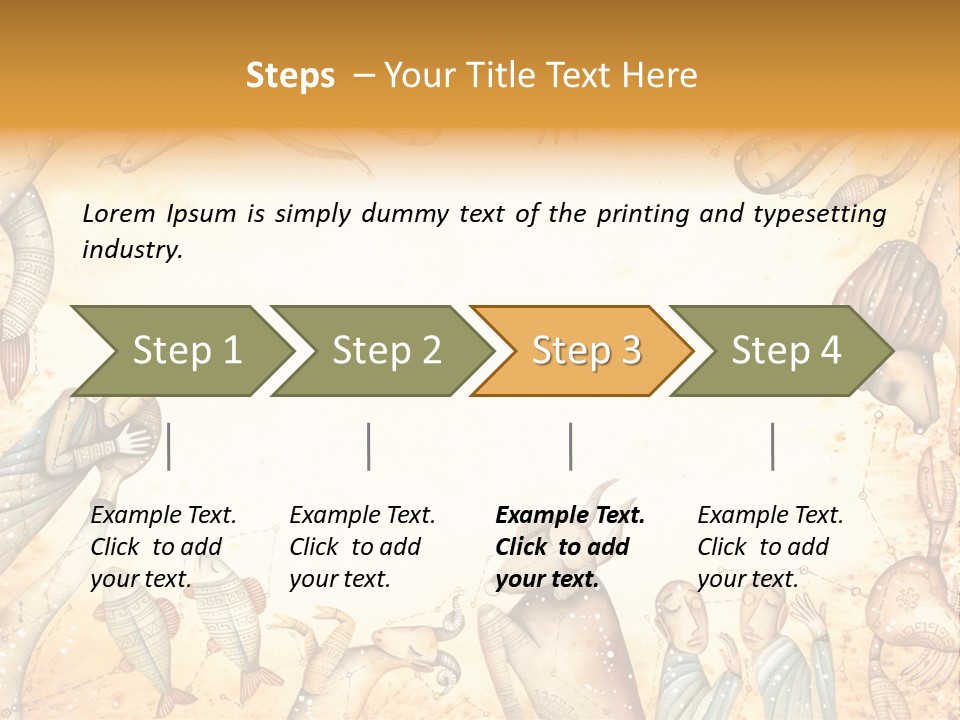 Lion Scales Sign PowerPoint Template