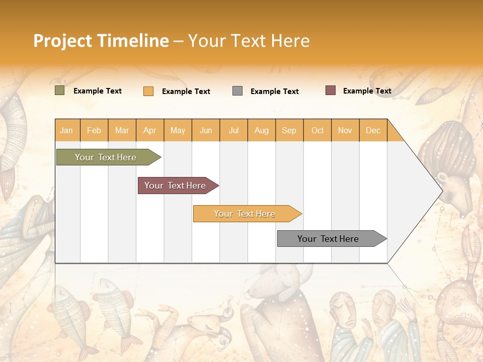 Lion Scales Sign PowerPoint Template