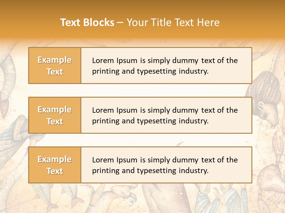 Lion Scales Sign PowerPoint Template