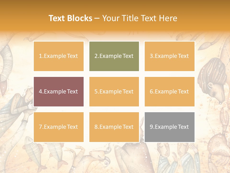 Lion Scales Sign PowerPoint Template