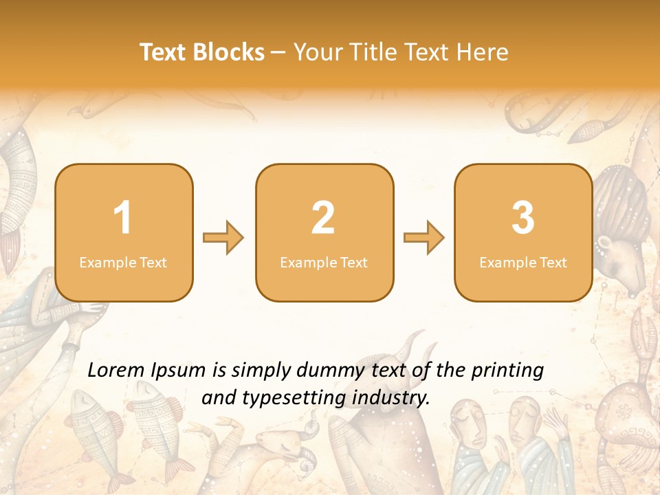 Lion Scales Sign PowerPoint Template