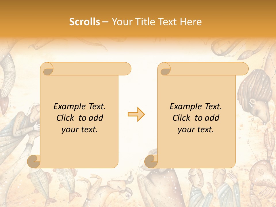 Lion Scales Sign PowerPoint Template