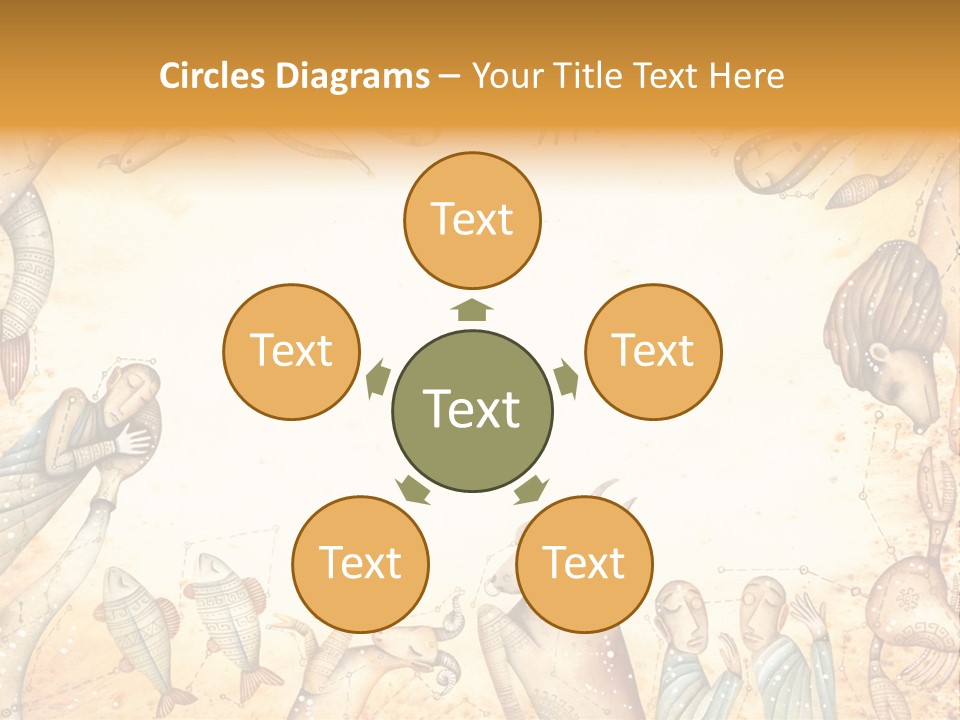 Lion Scales Sign PowerPoint Template