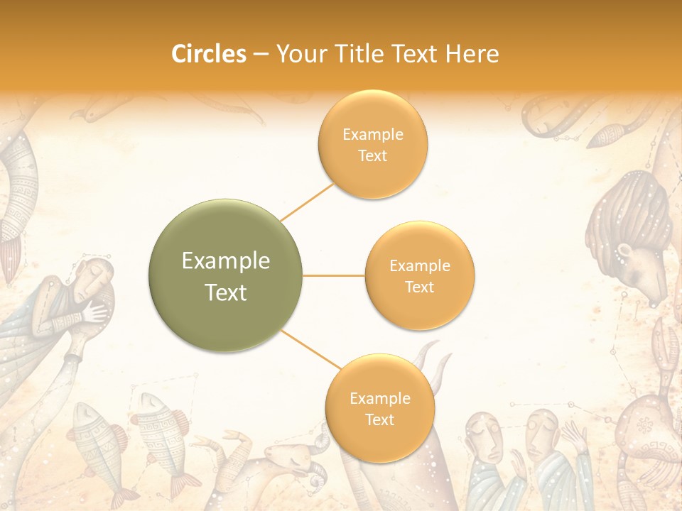 Lion Scales Sign PowerPoint Template