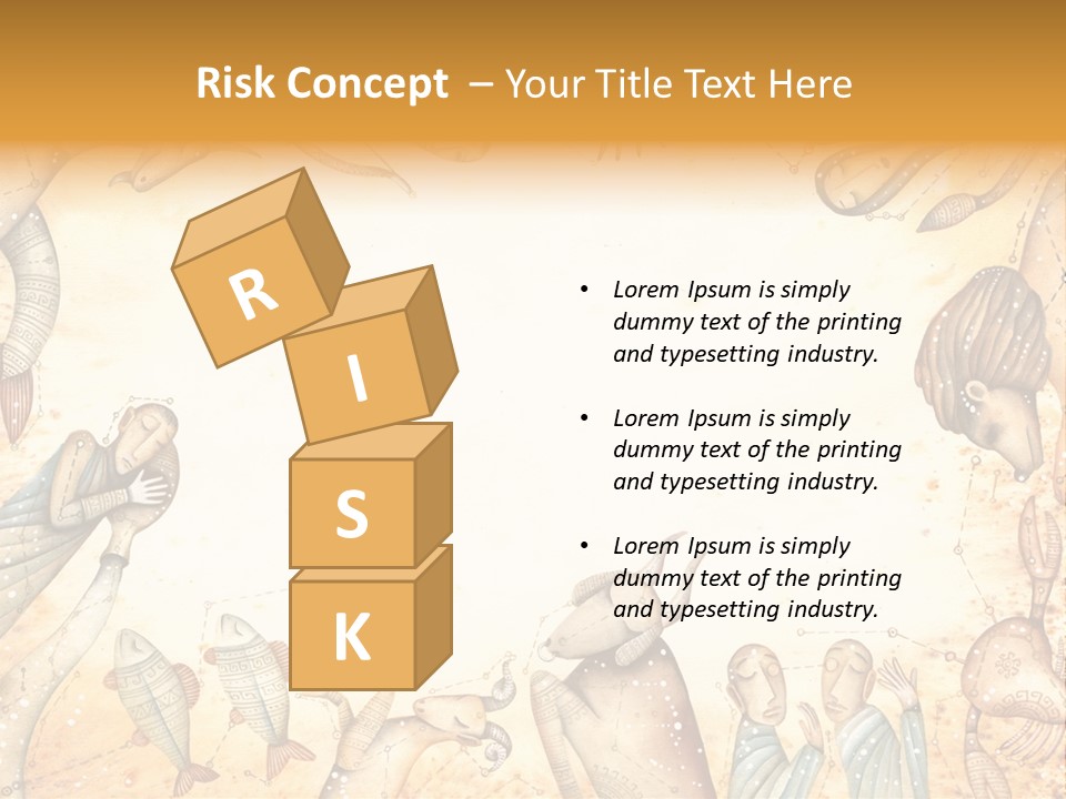 Lion Scales Sign PowerPoint Template