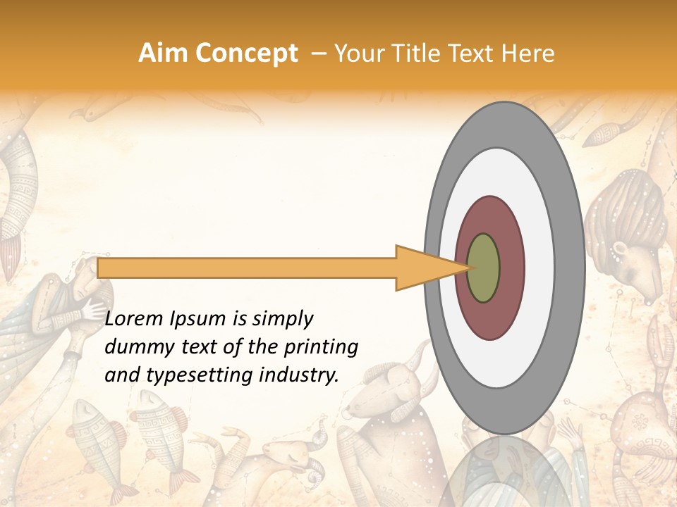 Lion Scales Sign PowerPoint Template