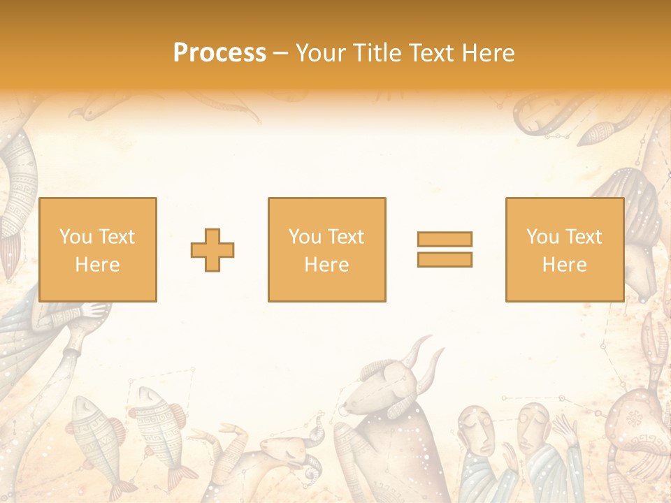 Lion Scales Sign PowerPoint Template