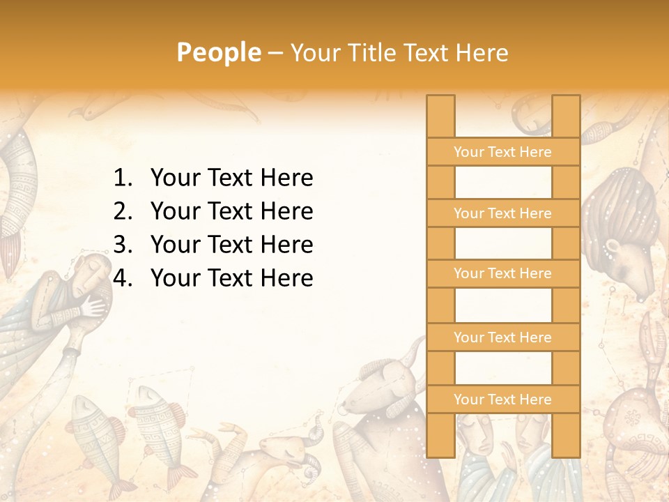 Lion Scales Sign PowerPoint Template