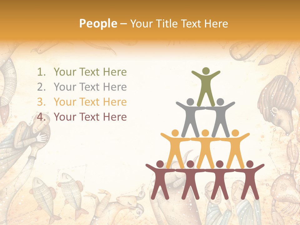 Lion Scales Sign PowerPoint Template