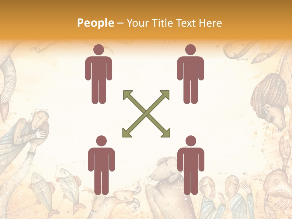 Lion Scales Sign PowerPoint Template