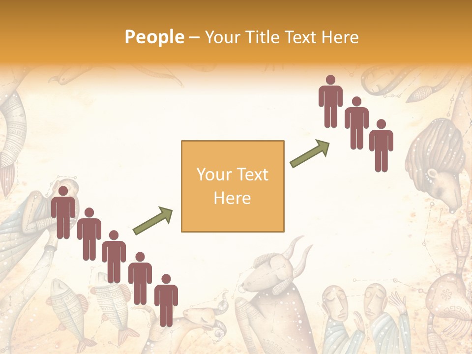 Lion Scales Sign PowerPoint Template