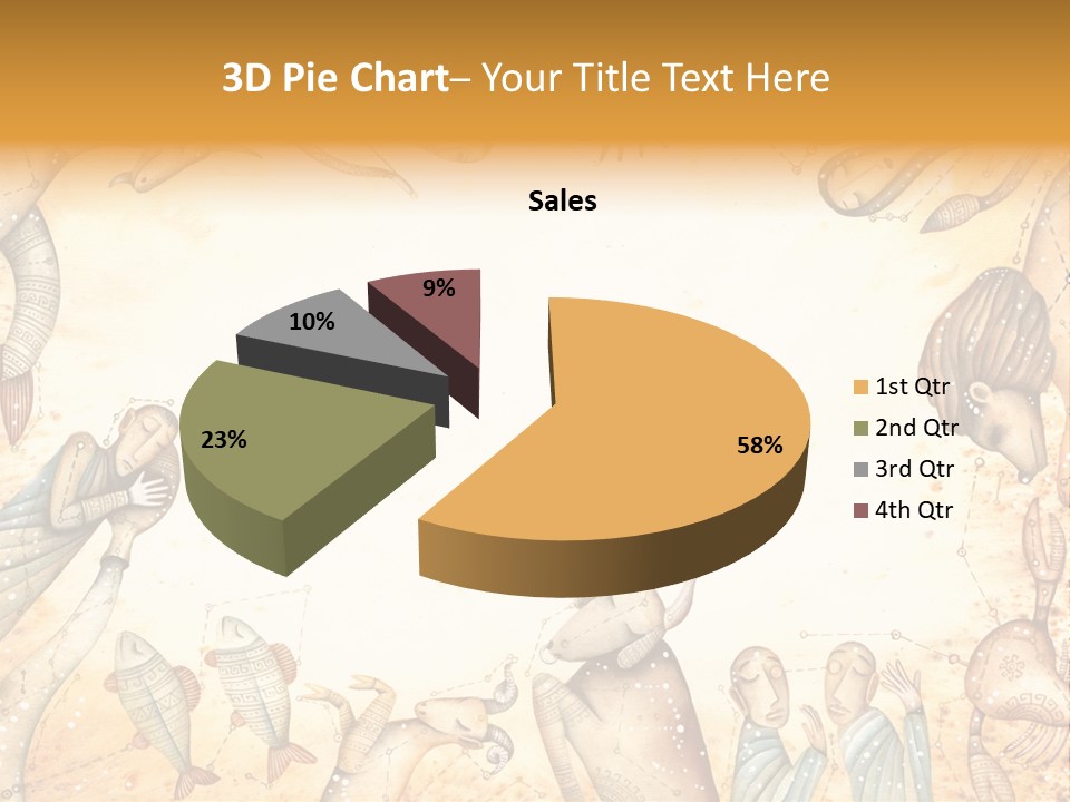 Lion Scales Sign PowerPoint Template