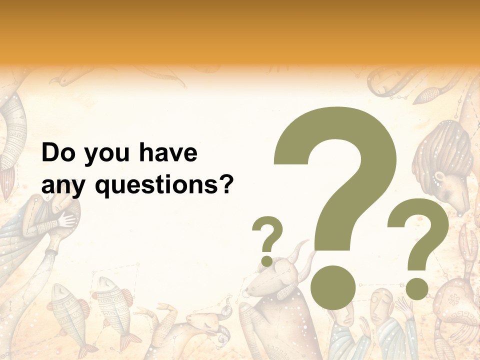 Lion Scales Sign PowerPoint Template