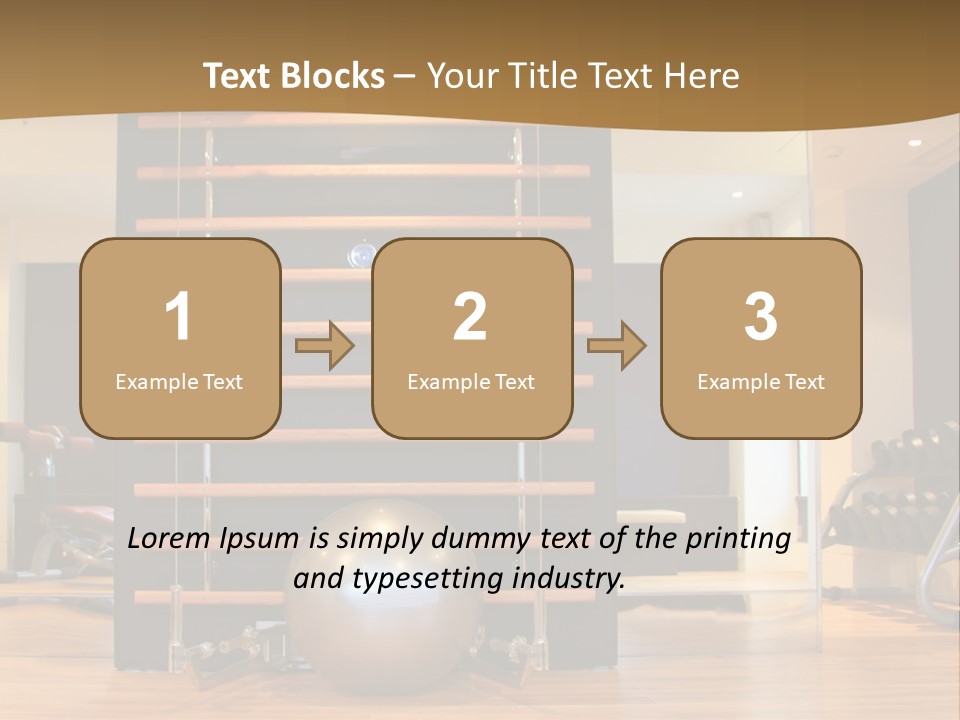 Arm Workout Sport PowerPoint Template