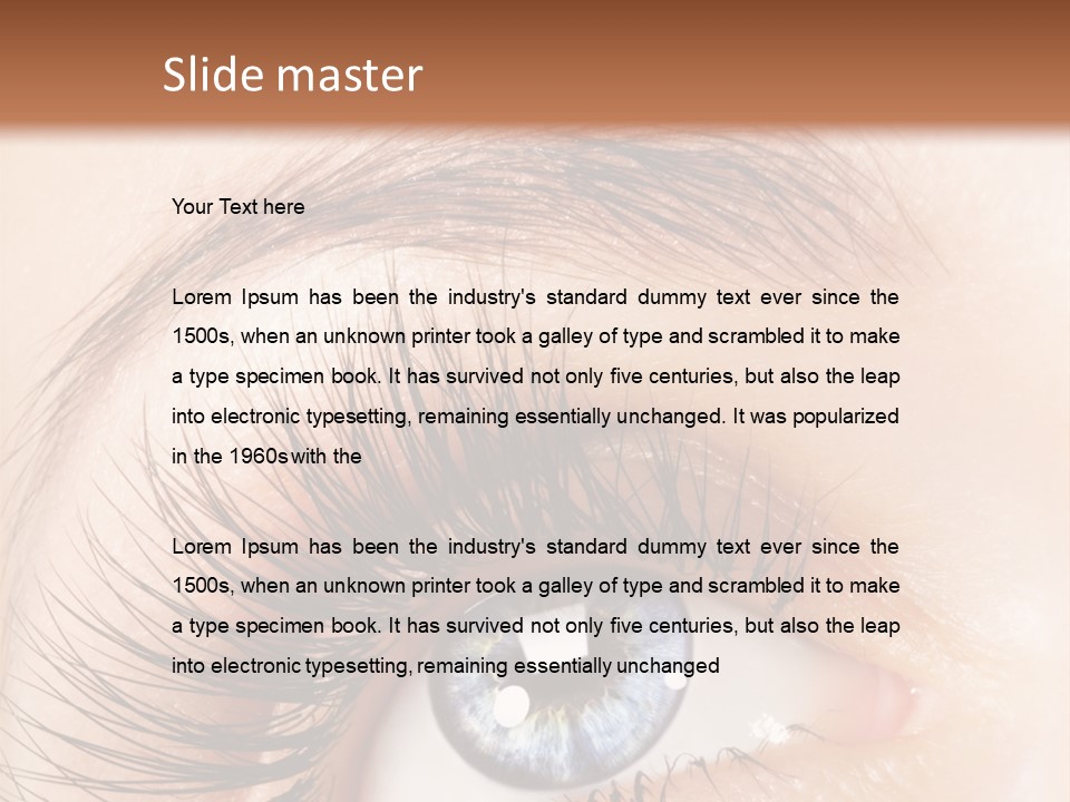 Eye Vision Young PowerPoint Template