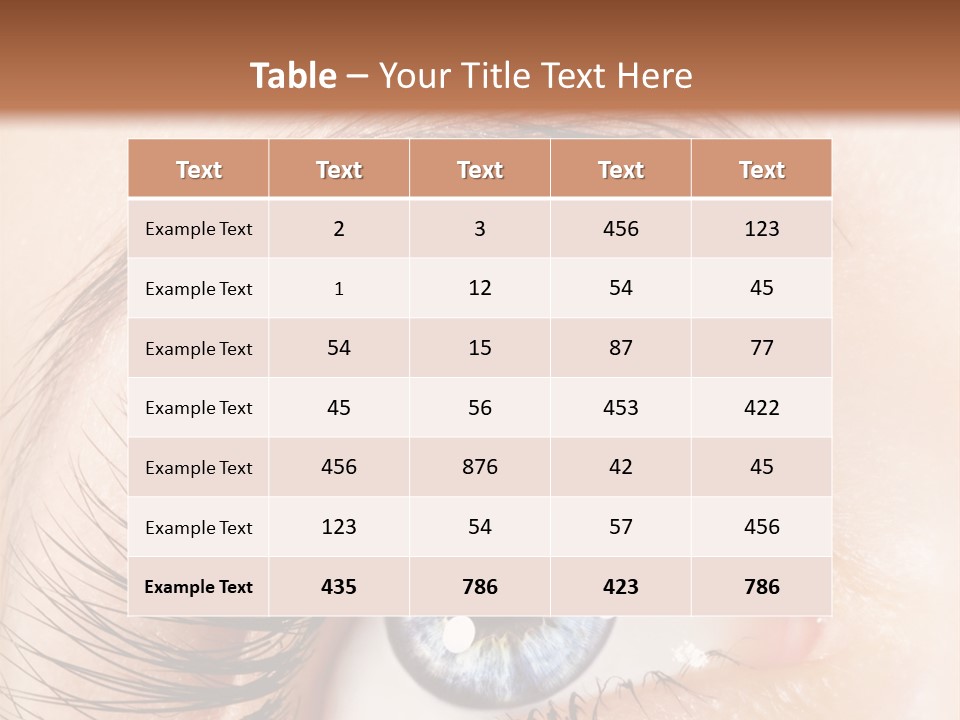 Eye Vision Young PowerPoint Template