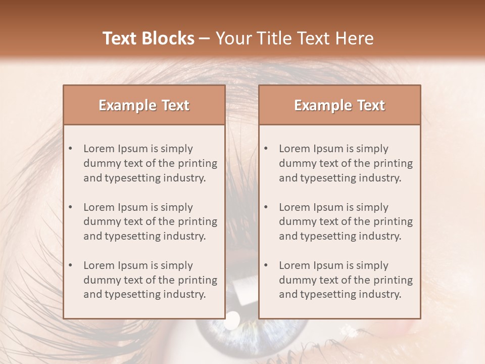 Eye Vision Young PowerPoint Template
