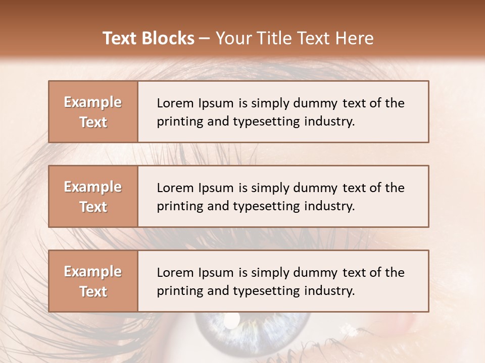 Eye Vision Young PowerPoint Template