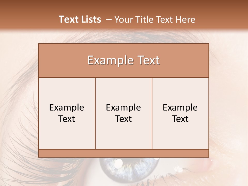 Eye Vision Young PowerPoint Template