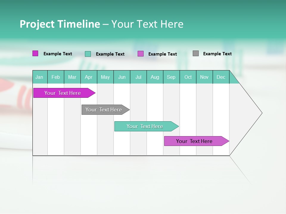 A Group Of Toothbrushes Sitting On Top Of A Table PowerPoint Template