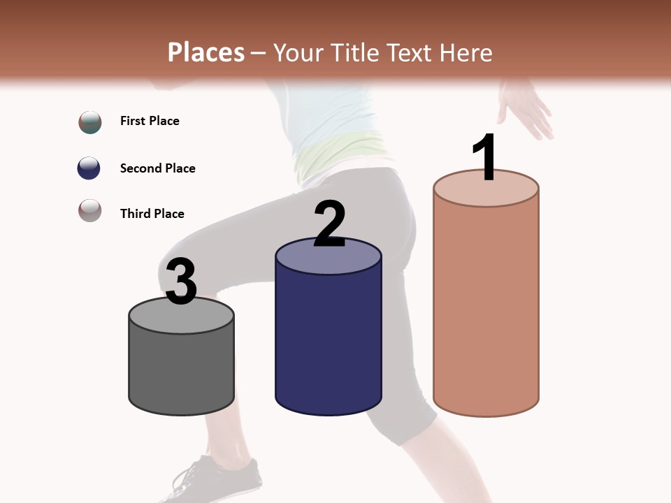 Sportswear Blond Training PowerPoint Template