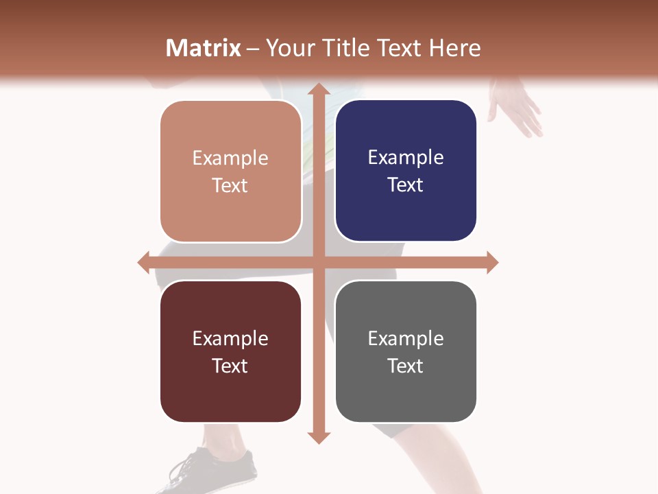 Sportswear Blond Training PowerPoint Template