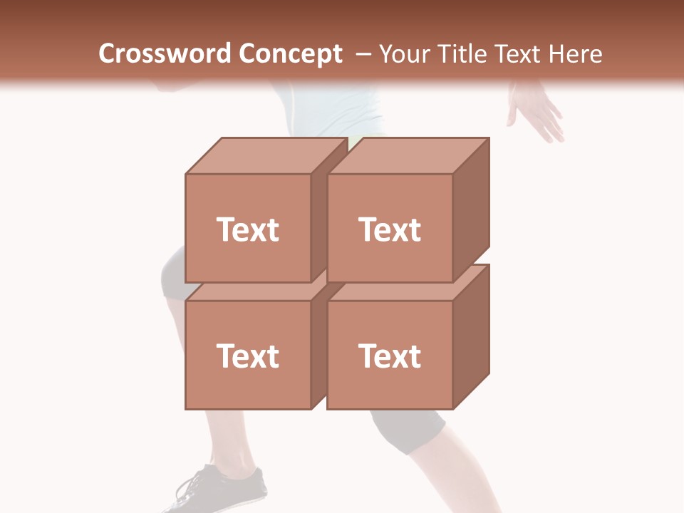 Sportswear Blond Training PowerPoint Template