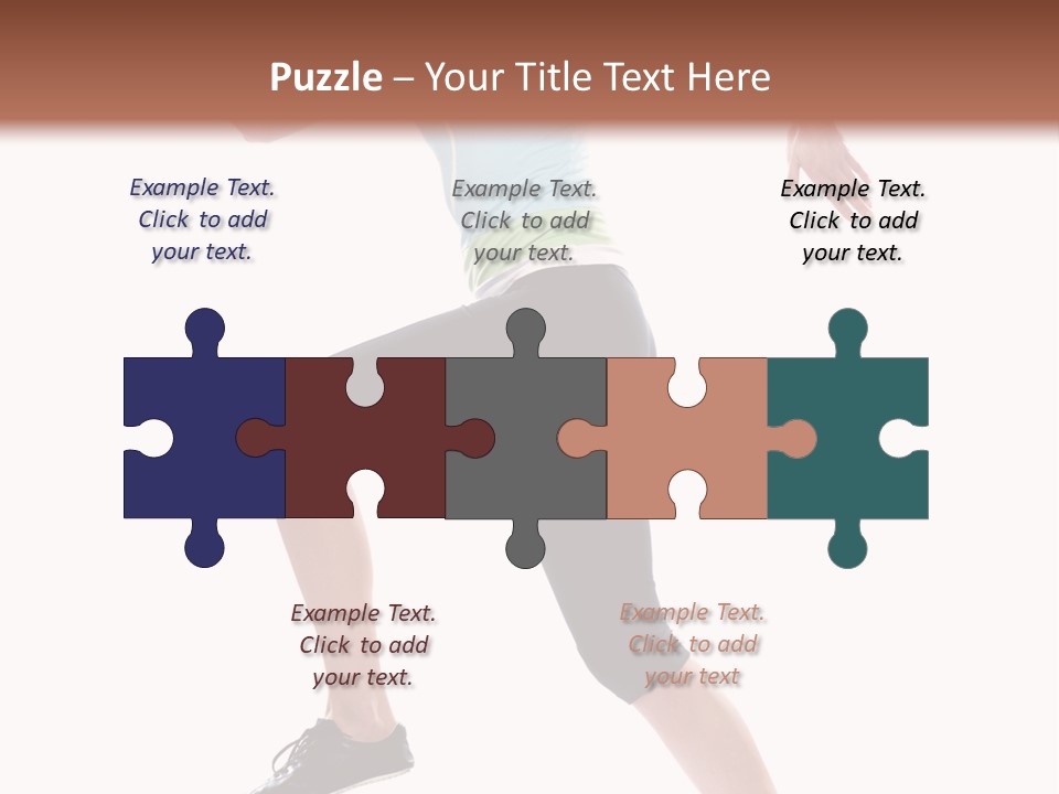 Sportswear Blond Training PowerPoint Template