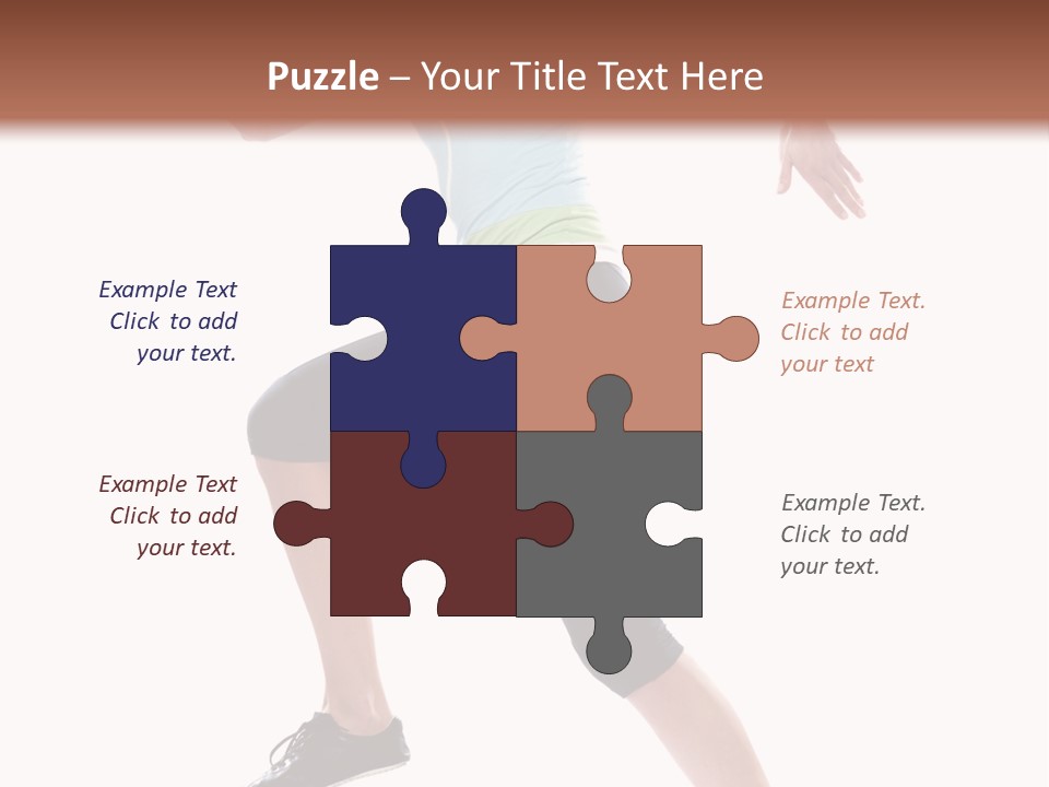 Sportswear Blond Training PowerPoint Template