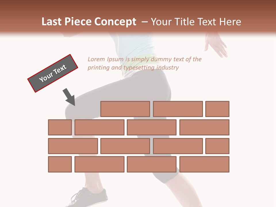 Sportswear Blond Training PowerPoint Template