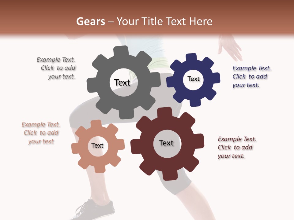 Sportswear Blond Training PowerPoint Template