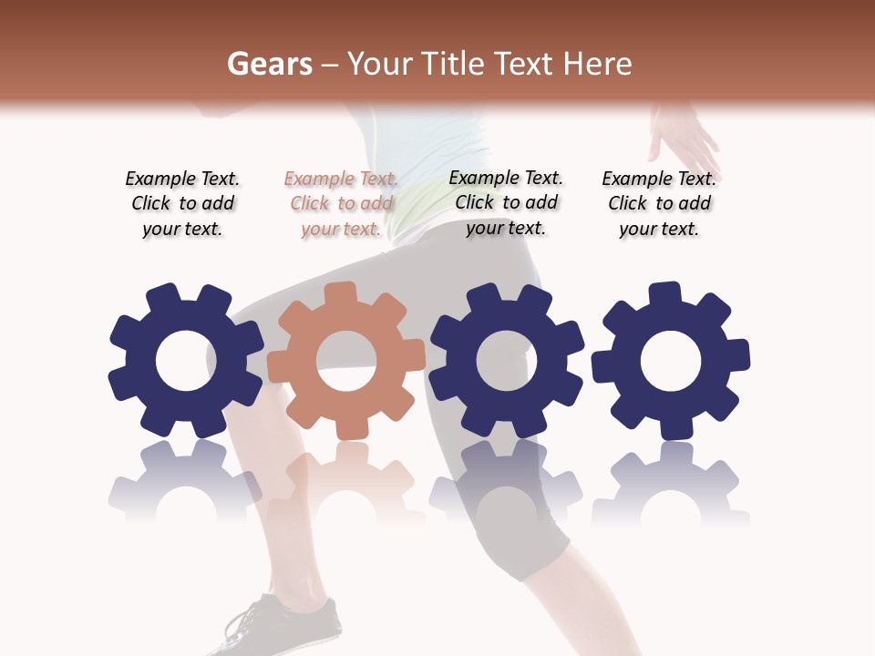 Sportswear Blond Training PowerPoint Template