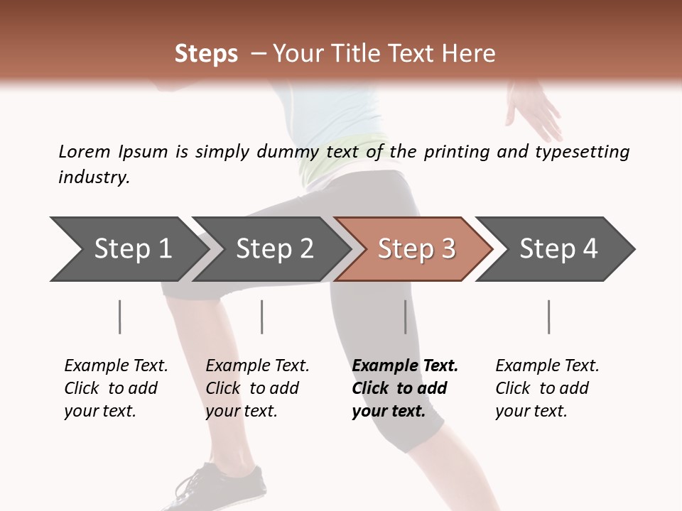 Sportswear Blond Training PowerPoint Template