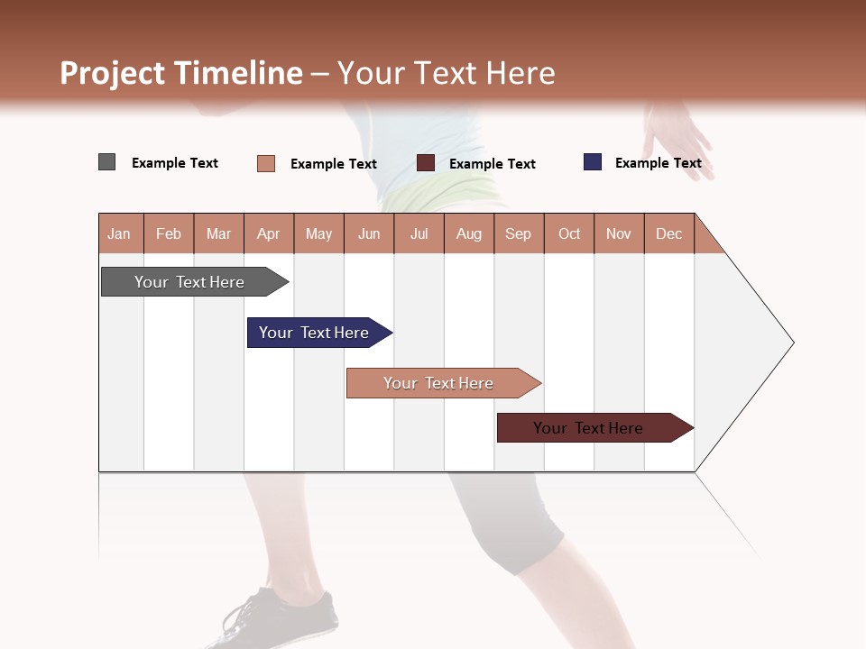 Sportswear Blond Training PowerPoint Template