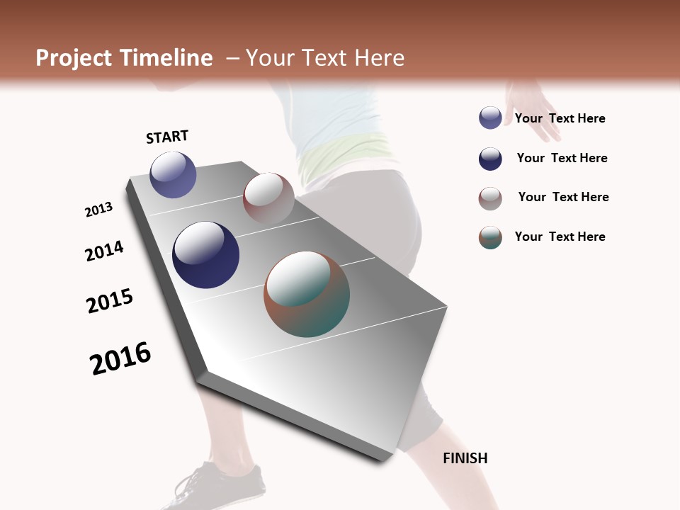 Sportswear Blond Training PowerPoint Template