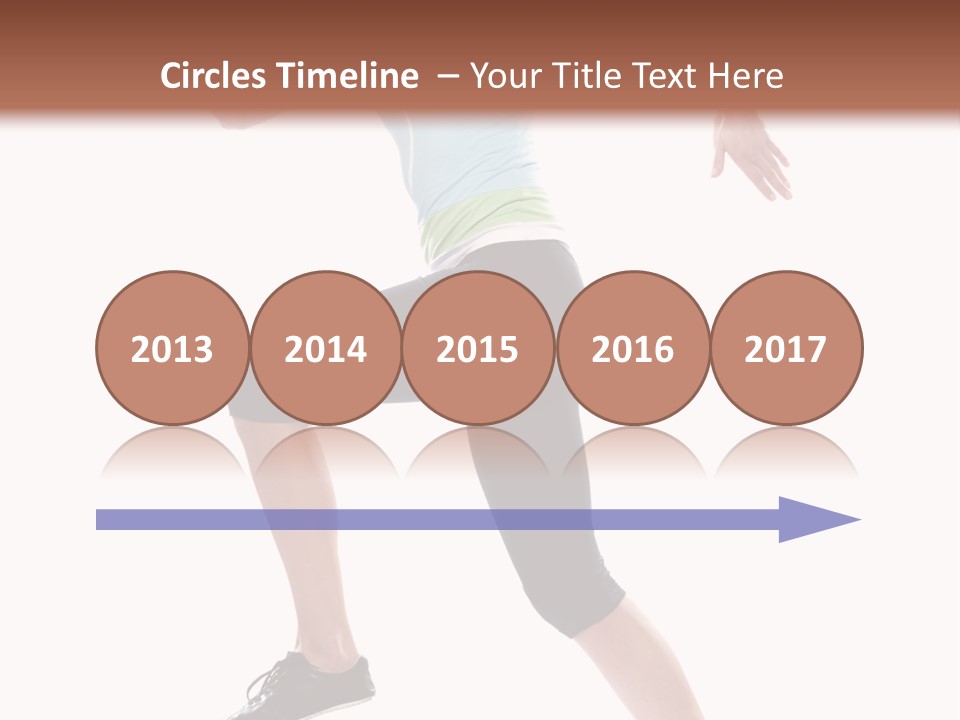 Sportswear Blond Training PowerPoint Template