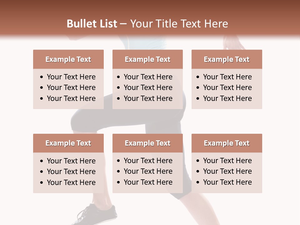 Sportswear Blond Training PowerPoint Template