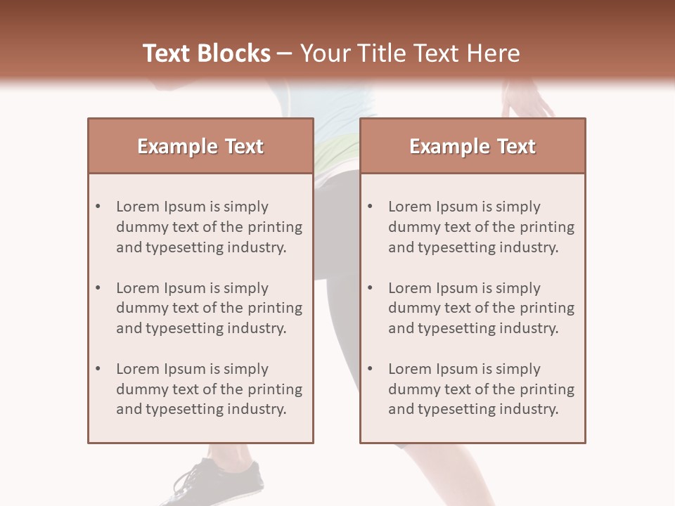 Sportswear Blond Training PowerPoint Template