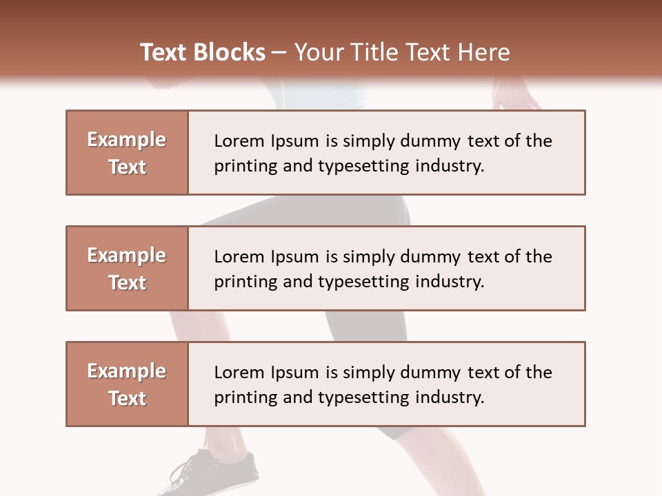 Sportswear Blond Training PowerPoint Template