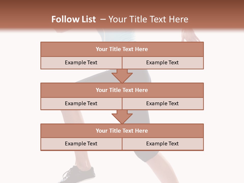 Sportswear Blond Training PowerPoint Template