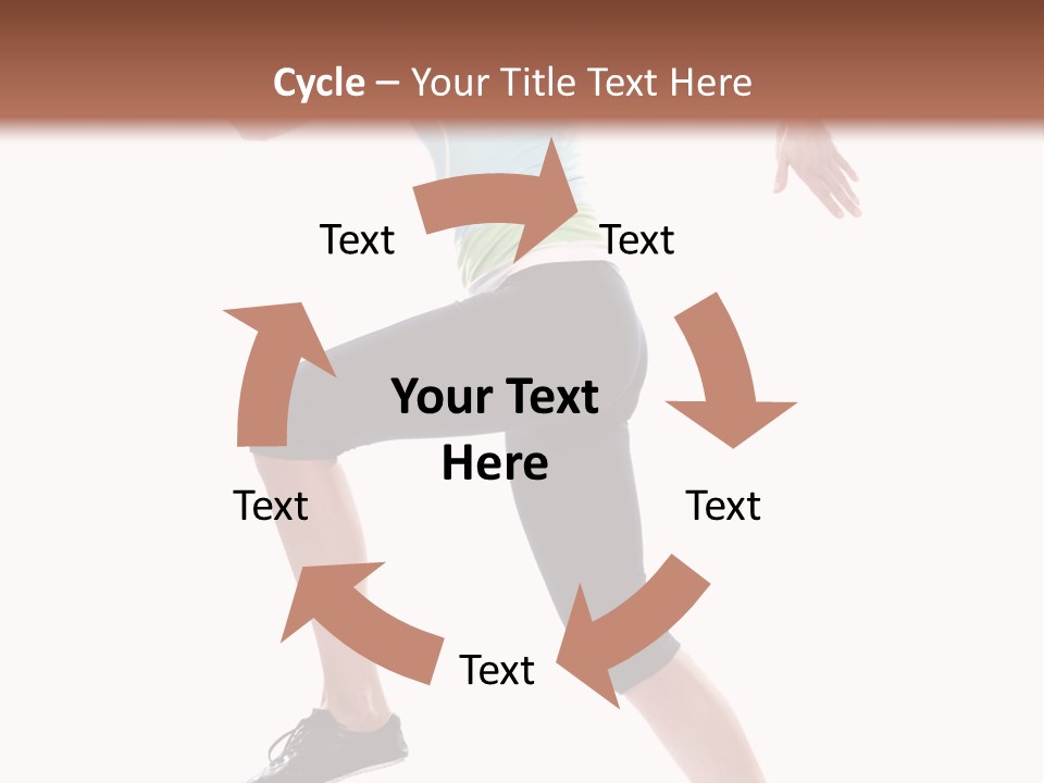 Sportswear Blond Training PowerPoint Template